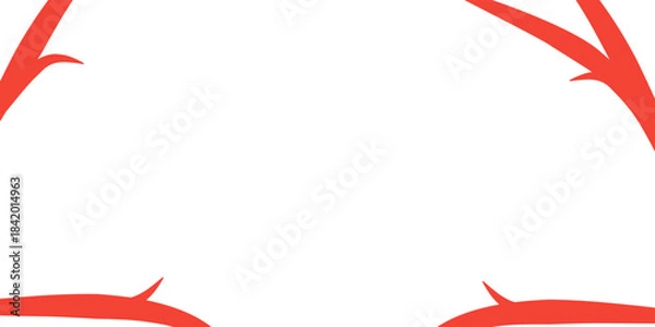 Obraz Minimal autumn frame background design