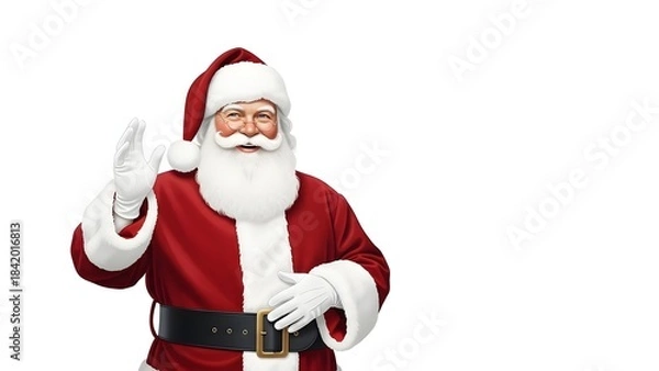 Obraz santa claus isolated on white background