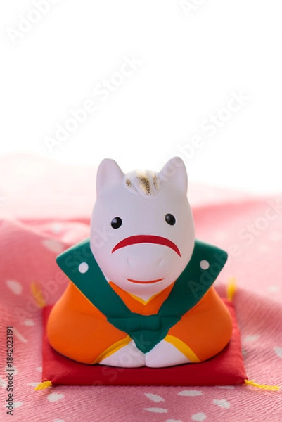 Fototapeta うま年干支の置物