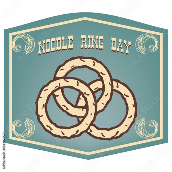 Obraz Noodle Ring Day sticker