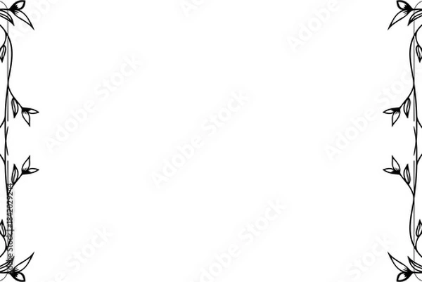 Fototapeta Simple Background Frame, Unique Background, White and Black Color Background, Unique Background Design