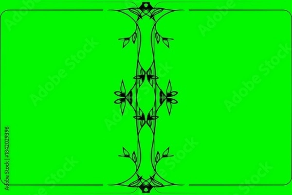 Fototapeta Simple Background Frame, Unique Background, Black and Green Color Background, Unique Background Design