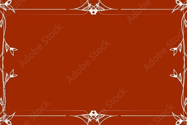 Fototapeta Simple Background Frame, Unique Background, White and Red Color Background, Unique Style Background, Amazing Design