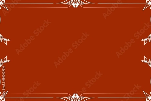 Fototapeta Simple Background Frame, Unique Background, Red and White Color Background, Unique Style Background, Amazing Design