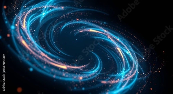 Obraz abstract blue background with stars