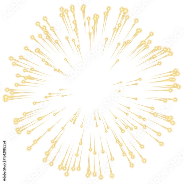 Obraz Gold Firework