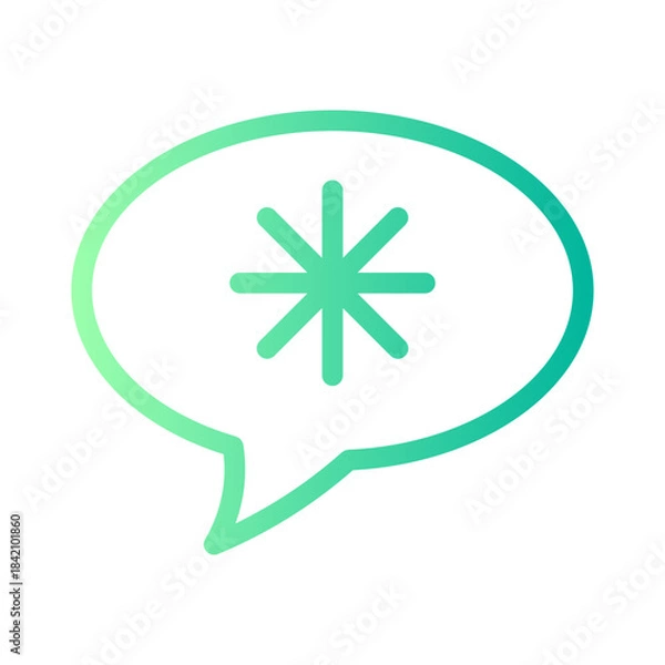 Obraz chat gradient icon