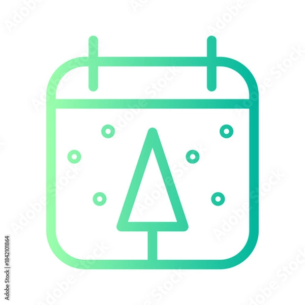 Obraz christmas day gradient icon