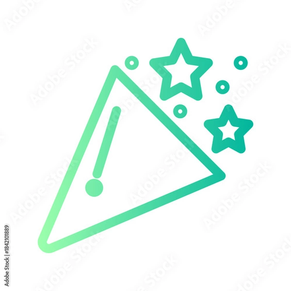 Obraz confetti gradient icon