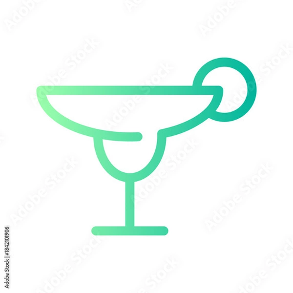 Obraz margarita gradient icon