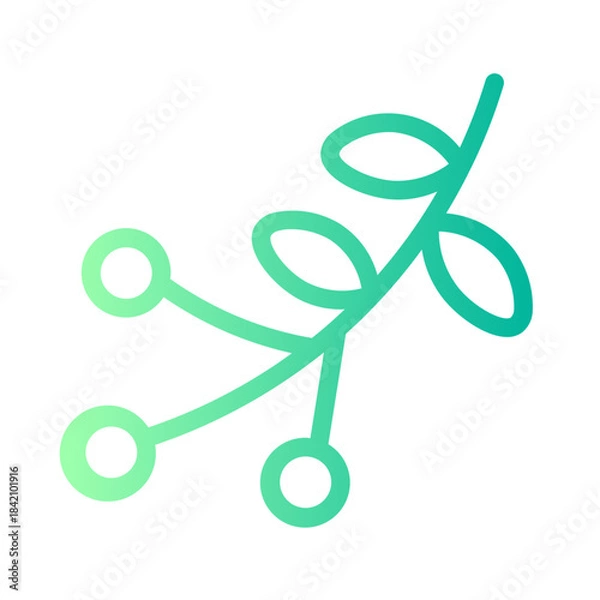 Obraz mistletoe gradient icon