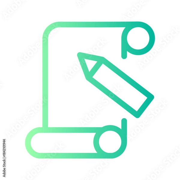 Obraz list gradient icon