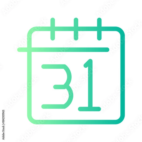 Obraz new years eve gradient icon