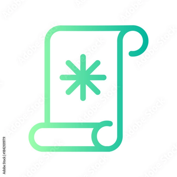 Obraz scroll gradient icon