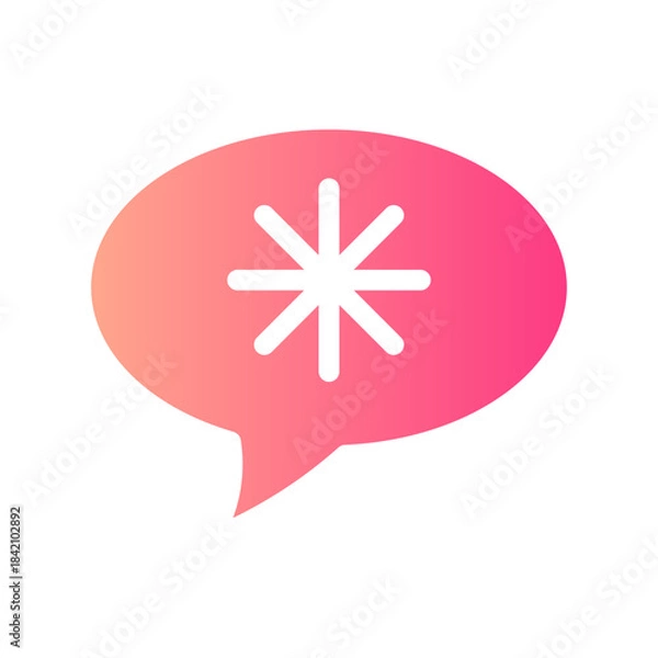 Obraz chat gradient icon