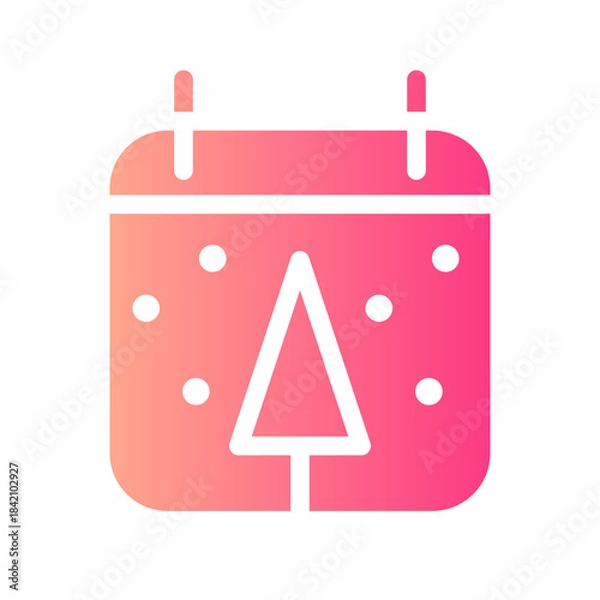 Obraz christmas day gradient icon