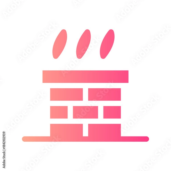 Obraz chimney gradient icon