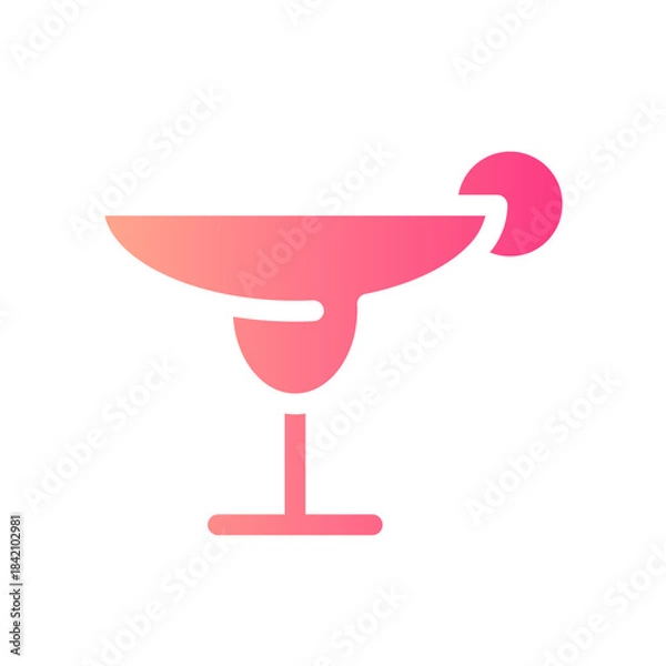 Obraz margarita gradient icon