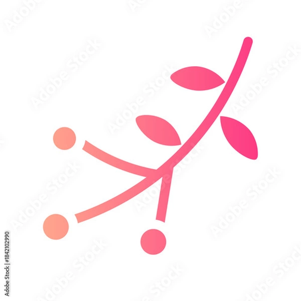 Obraz mistletoe gradient icon