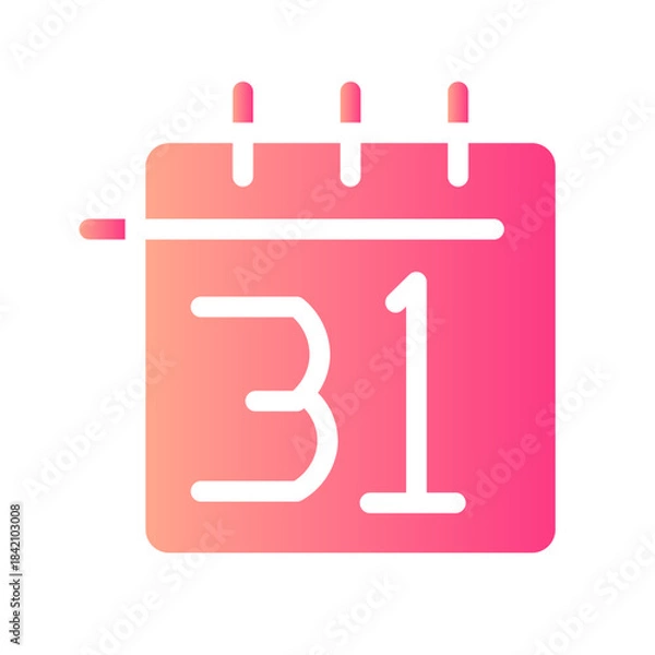 Obraz new years eve gradient icon