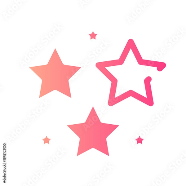 Obraz star gradient icon