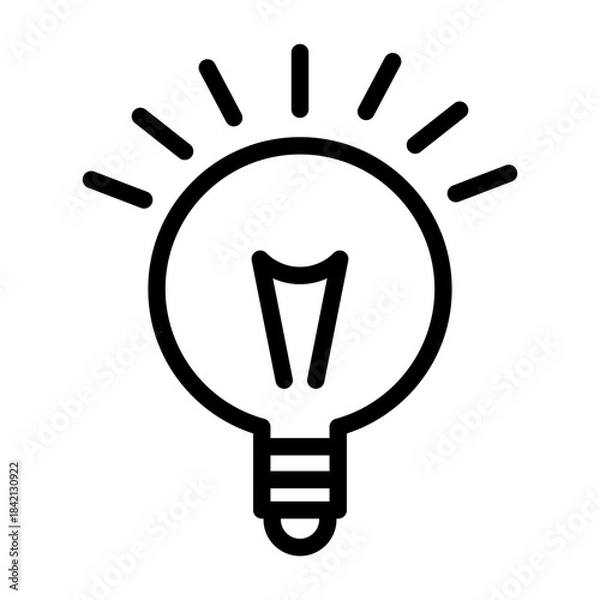 Fototapeta Led Bulb Vector Icon