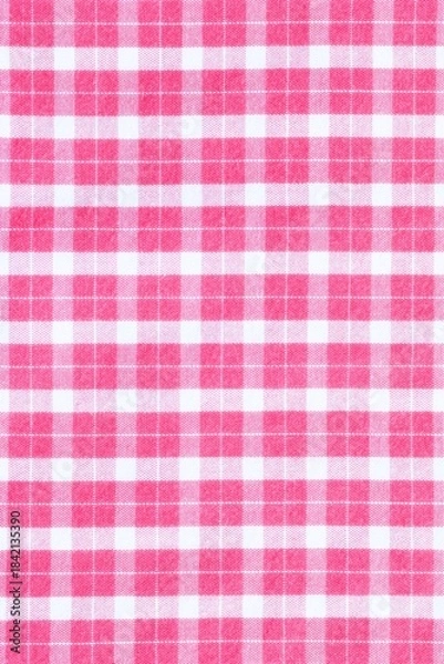 Obraz Pink Plaid Fabric background textured