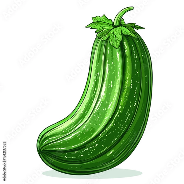 Obraz Pickle isolated on white 