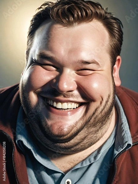 Obraz happy man smiling at camera