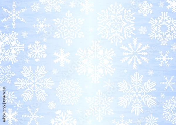 Fototapeta 雪の結晶　背景