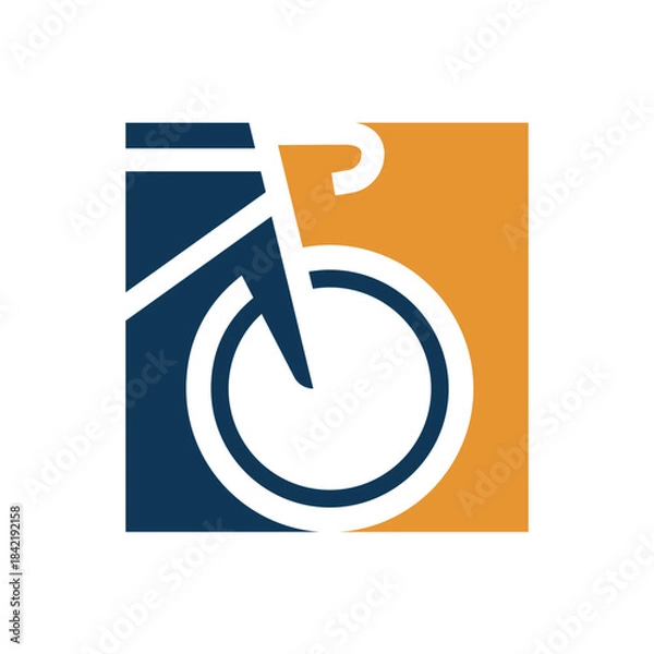 Obraz Bicycle silhouette logo