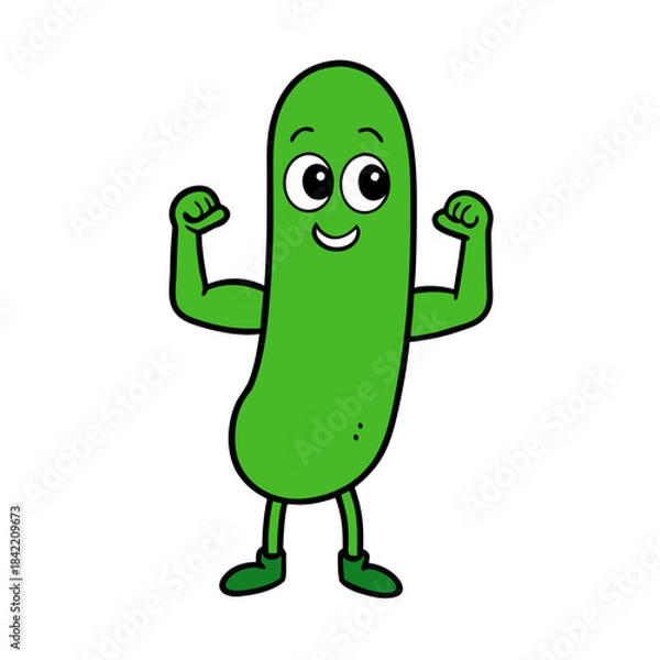 Obraz funny cartoon zombie