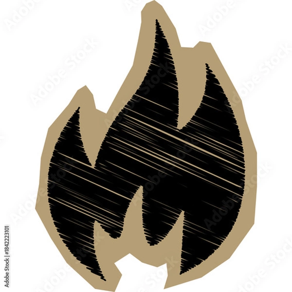 Fototapeta Cut Out Fireflame