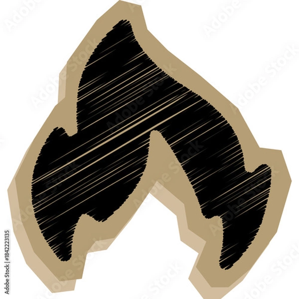 Fototapeta Cut Out Fireflame