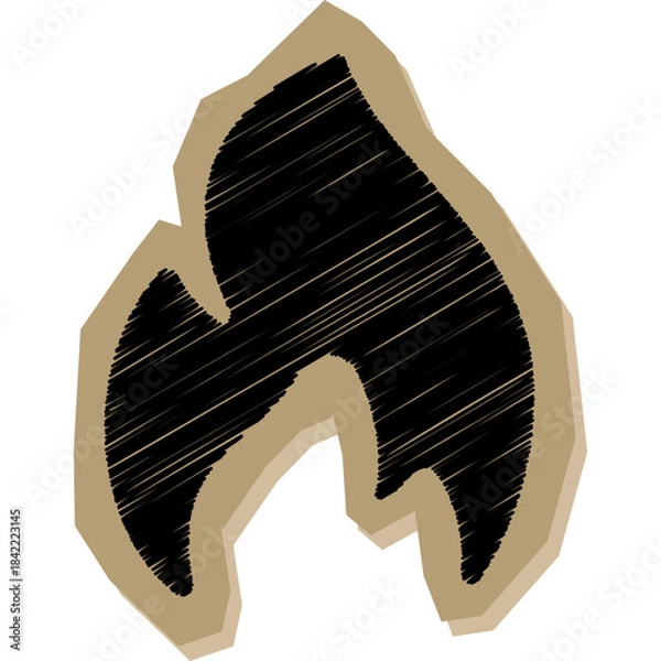 Fototapeta Cut Out Fireflame