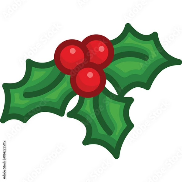 Obraz a vector of a mistletoe