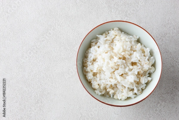 Obraz もち麦を配合して炊いたご飯
