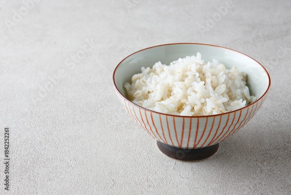 Obraz もち麦を配合して炊いたご飯