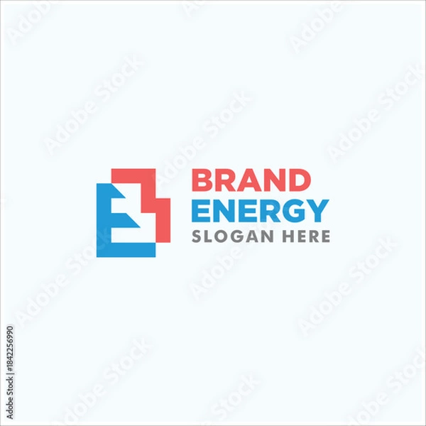 Fototapeta Letter EB Logo Design Vector Template