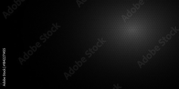 Fototapeta An abstract black and white vector background featuring a gradient created by a pattern of small dots. 