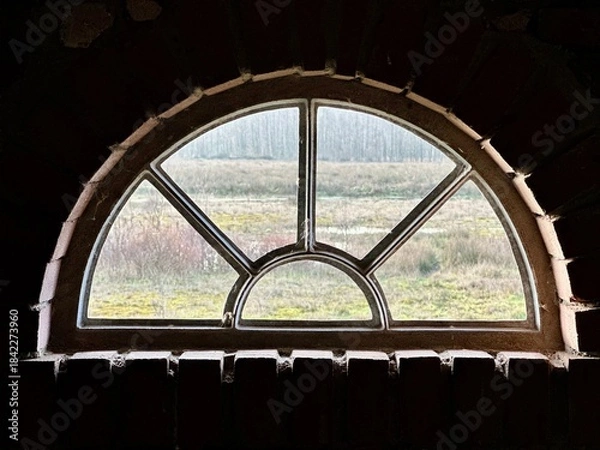 Obraz window in the old building