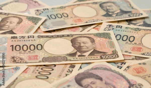 Obraz Japanese banknotes. 日本紙幣	
