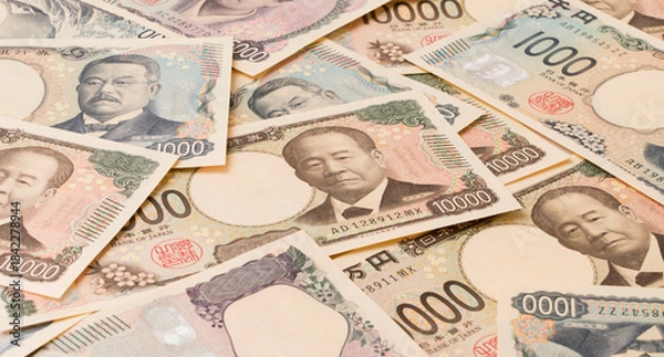 Obraz Japanese banknotes. 日本紙幣	
