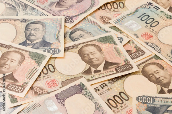 Obraz Japanese banknotes. 日本紙幣	
