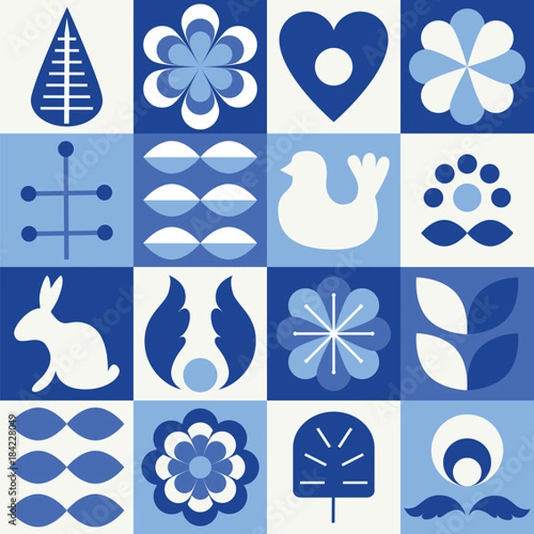 Obraz scandinavian style elements