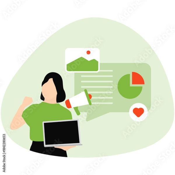 Obraz Digital Marketing Illustration