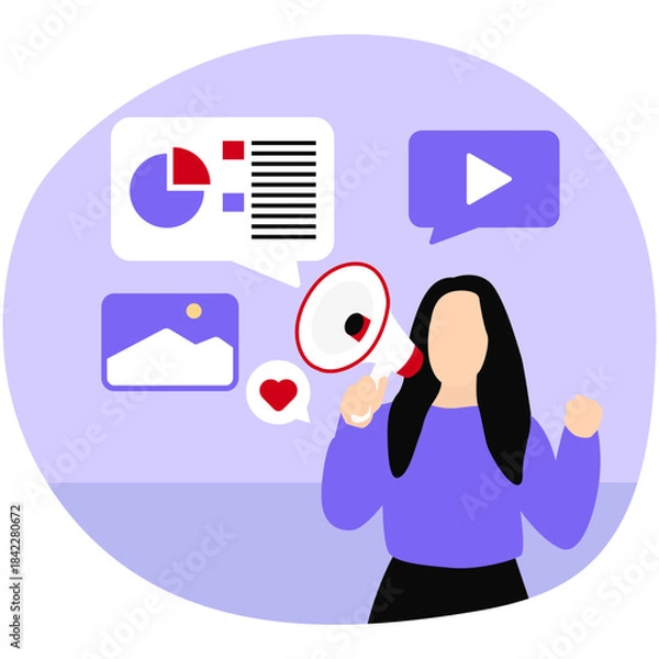 Obraz Digital Marketing Illustration