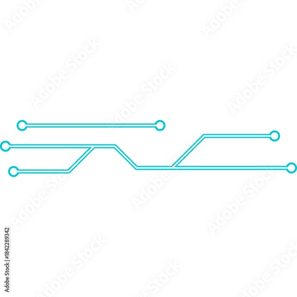 Fototapeta Futuristic Cyber Neon