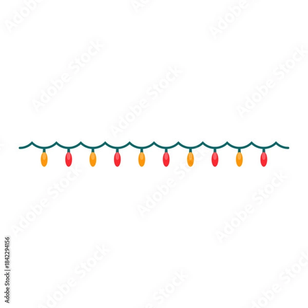 Obraz Christmas Decorative Light Divider