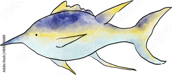 Obraz 바다 생물 일러스트